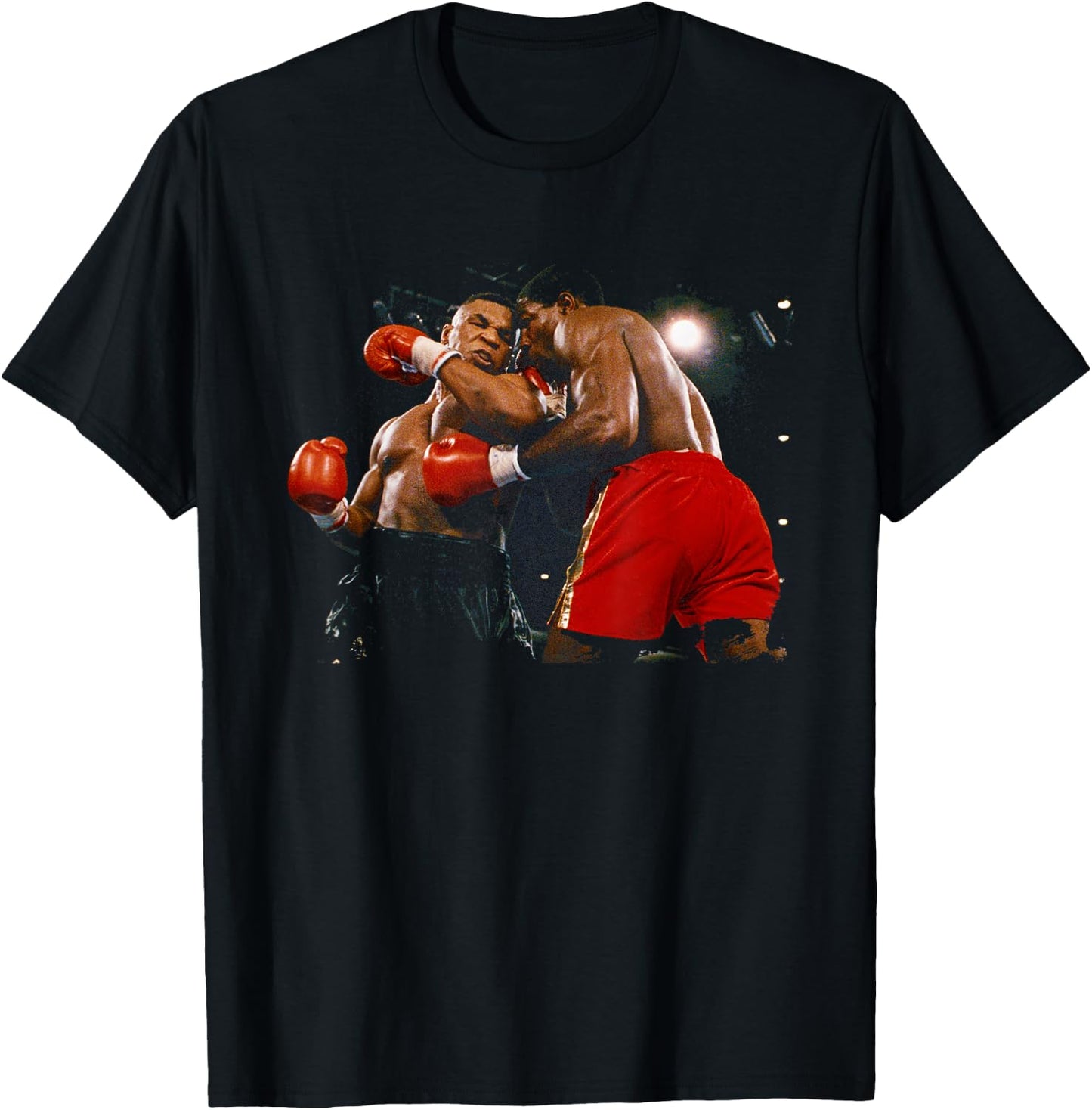 Mike Tyson Frank Bruno Fighting for Heavyweight Championship 1989 , Black, S T-Shirt - T-Shirt | Black