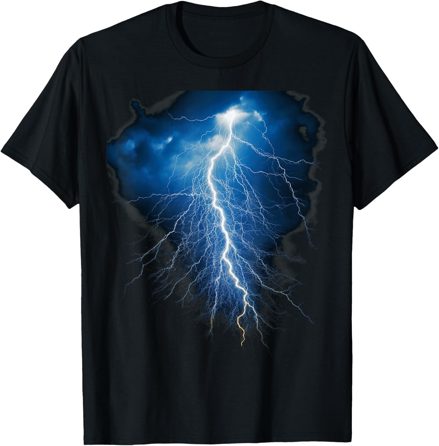 BLITZ: Donner, Blitz und Blitz, Sturm, Wolkenschläge T-Shirt - T-Shirt | Black