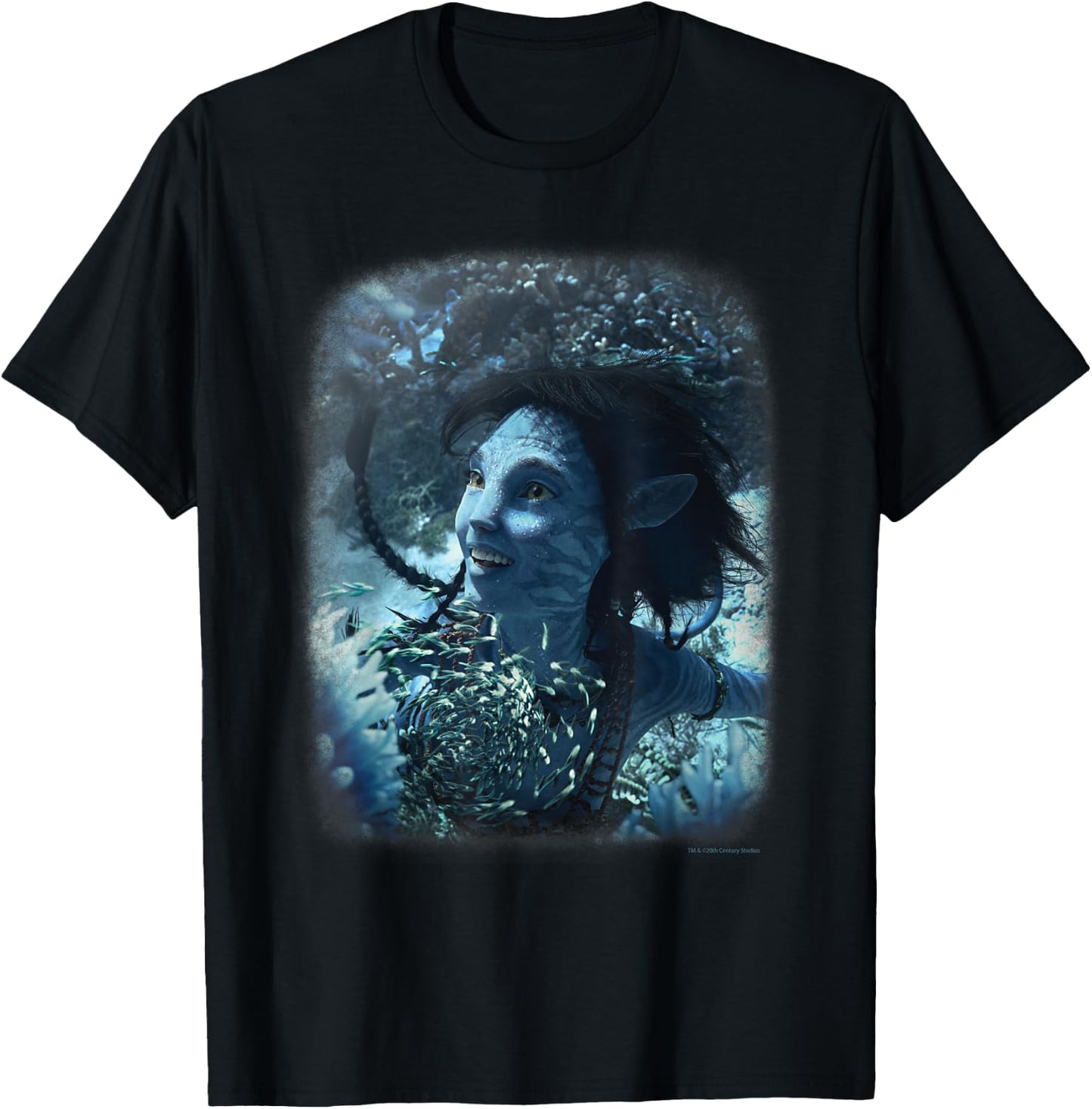 Avatar: The Way of Water Kiri Joy Beneath the Waves Na'vi , black T-Shirt - T-Shirt | Black