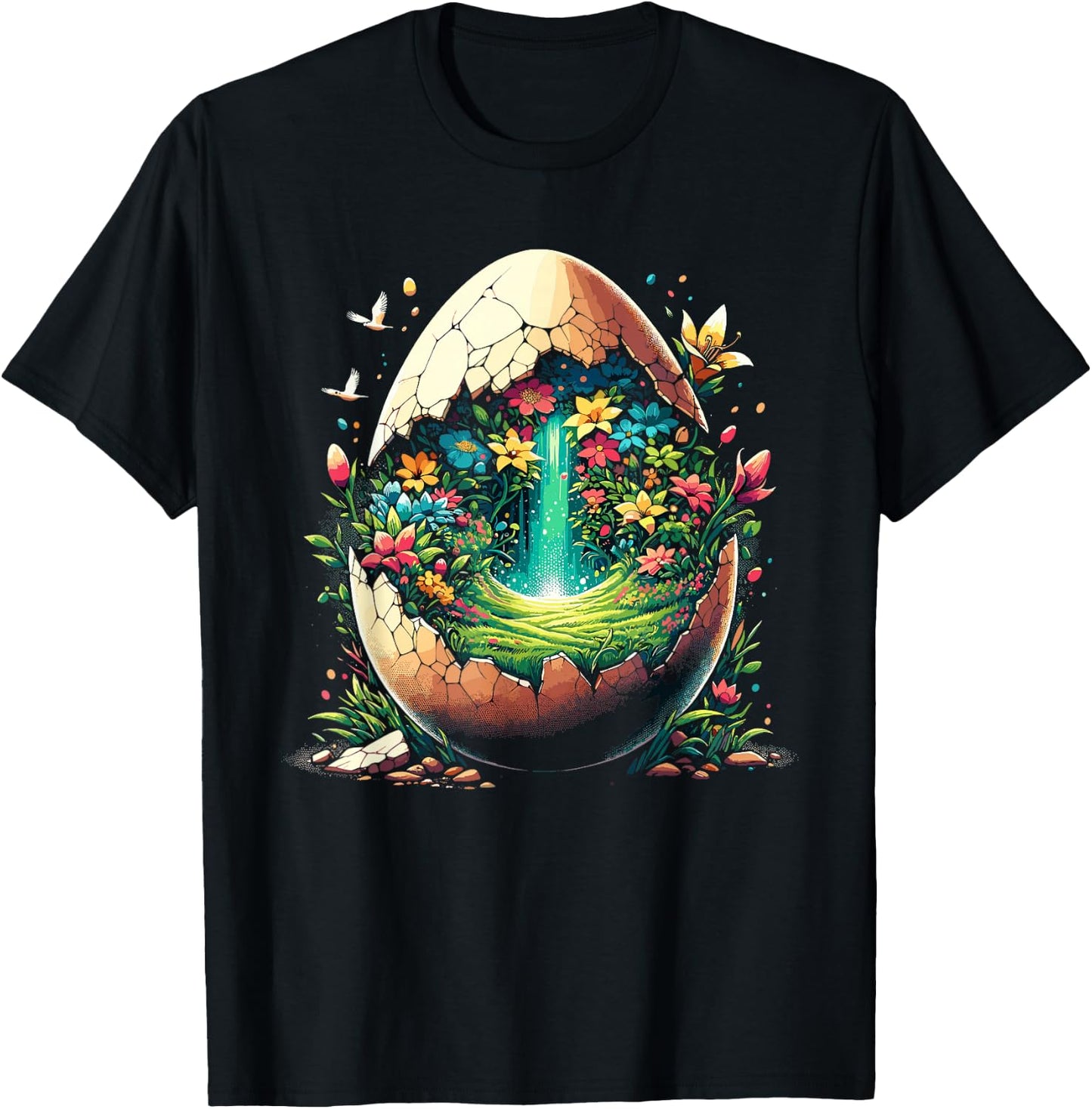 Easter Ostara Eostre Pagan Witchcraft Spring Moon T-Shirt - T-Shirt | Black
