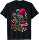 Welcome to Paradise Goth Summer Skeleton Flamingo Sunset T-Shirt - T-Shirt | Black