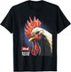 Rooster Fighter Keiji Jumbo Portrait with Logo Anime T-Shirt - T-Shirt | Black