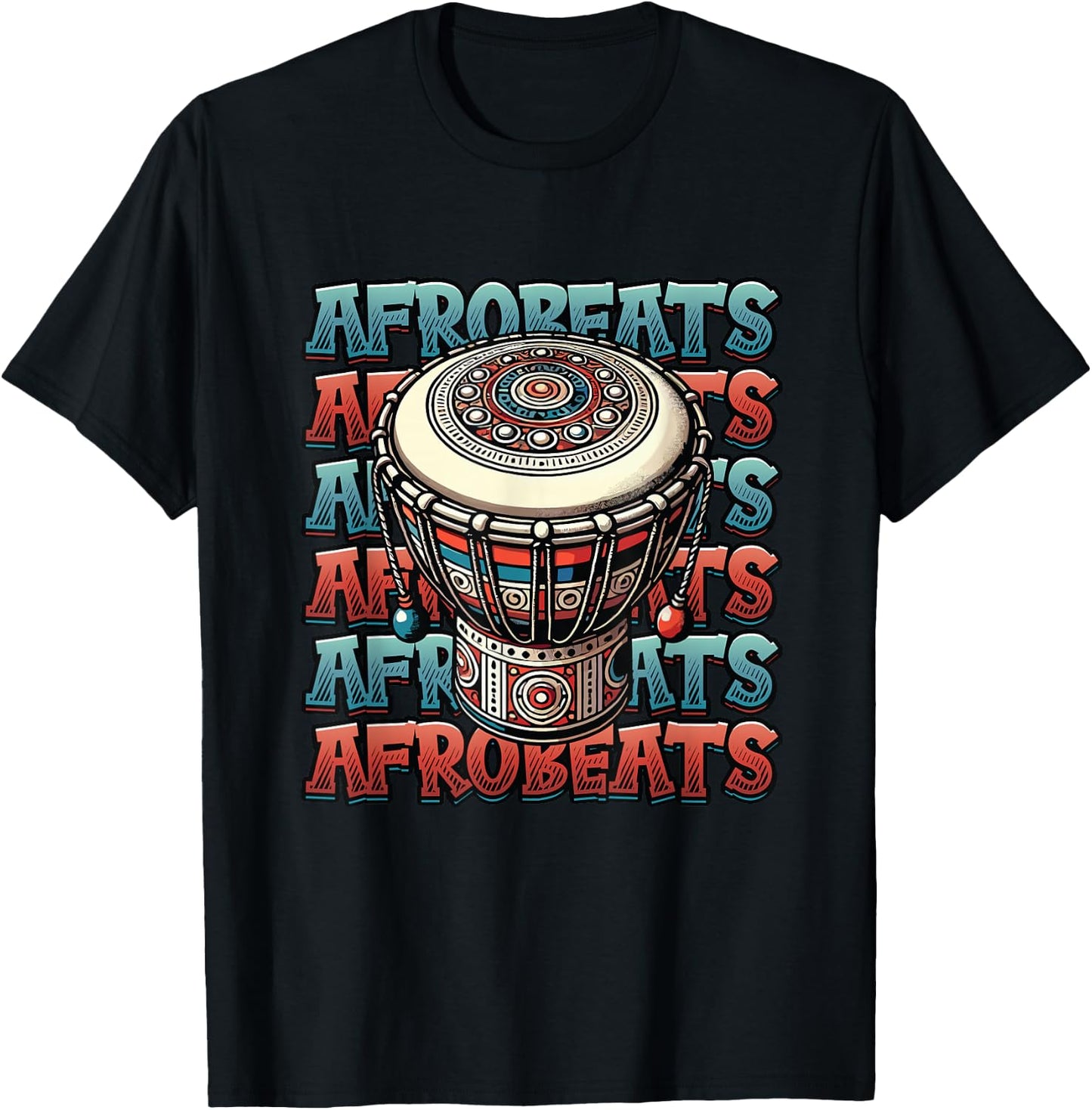 Afrobeat Djembe African Drum Music Djembe Player T-Shirt - T-Shirt | Black