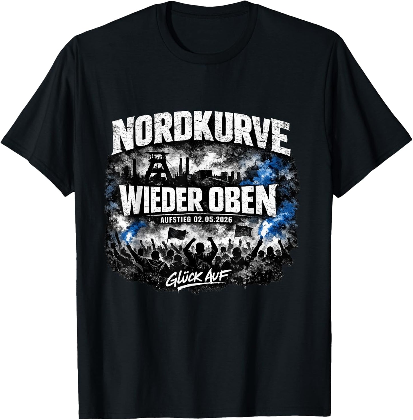 Ruhrpott Fußball Aufstieg Gelsenkirchen Fan 2026 T-Shirt - T-Shirt | Black