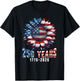 250 Years of American 250th Anniversary 1776 2026 Sunflower T-Shirt - T-Shirt | Black