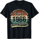 60. Geburtstag 1966 The Absolutely Awesome Vintage Man Woman T-Shirt - T-Shirt | Black