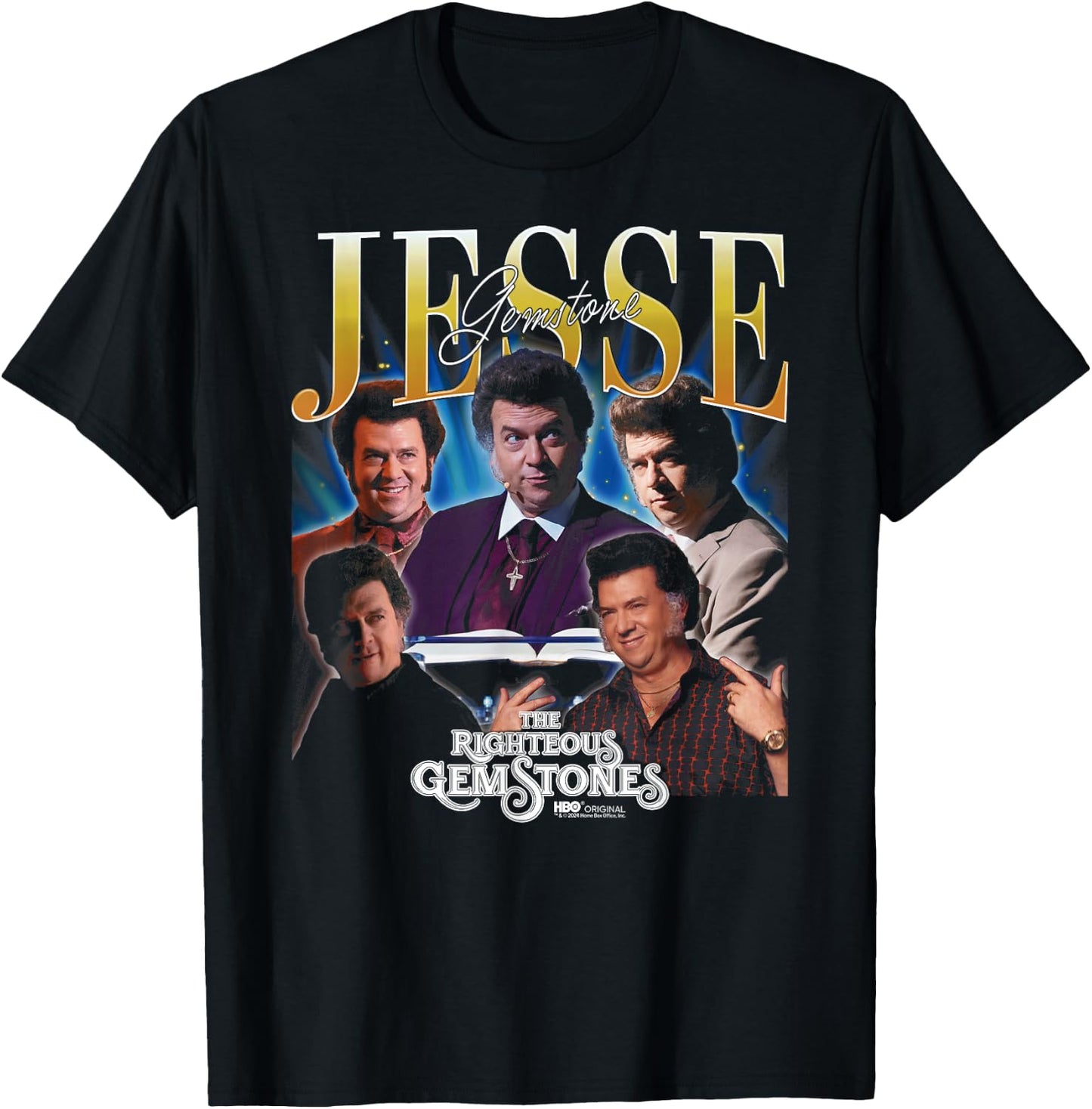 The Righteous Gemstones Jesse Gemstone Heartthrob T-Shirt - T-Shirt | Black