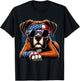 Boxer 4th of July Dog Men Women Kids Boys Girls Children T-Shirt - T-Shirt | Black