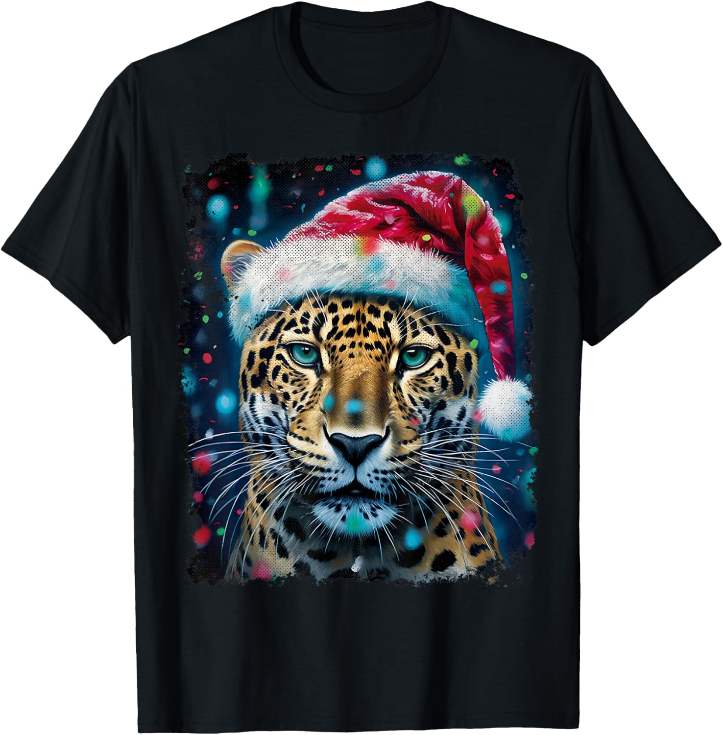 Vintage Jaguar Christmas T-Shirt - T-Shirt | Black