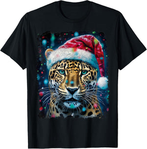 Vintage Jaguar Christmas T-Shirt - T-Shirt | Black
