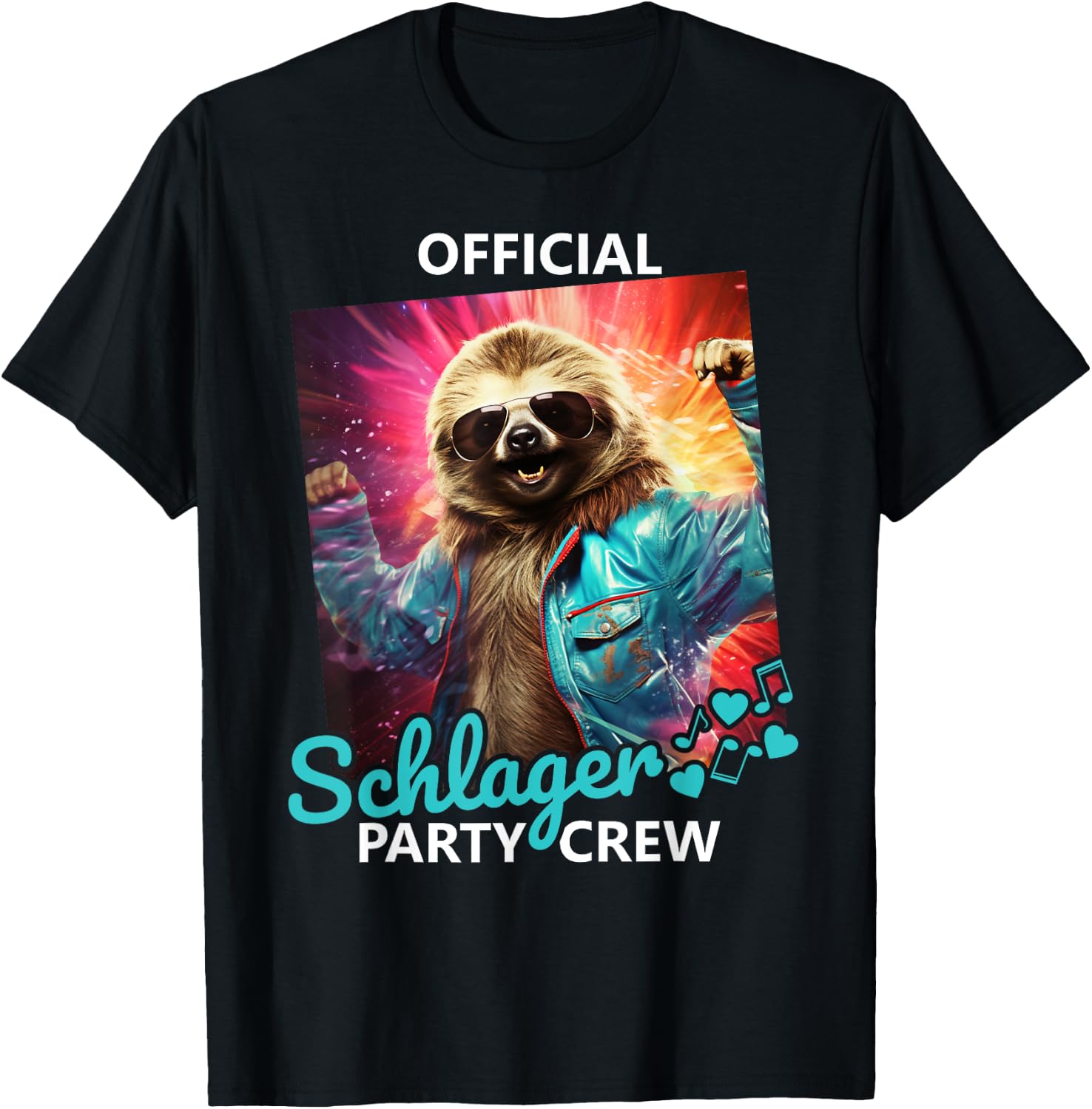 Official Schlager Party Crew T-Shirt - T-Shirt | Black