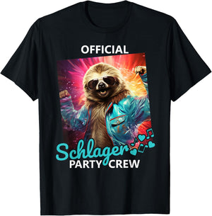 Official Schlager Party Crew T-Shirt - T-Shirt | Black