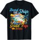 Board The Ship It's Graduation Trip 2026 Senior Cruise Party T-Shirt - T-Shirt | Black