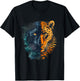 Panther Nature Tropical Animal Art Artwork Portrait Drawing T-Shirt - T-Shirt | Black