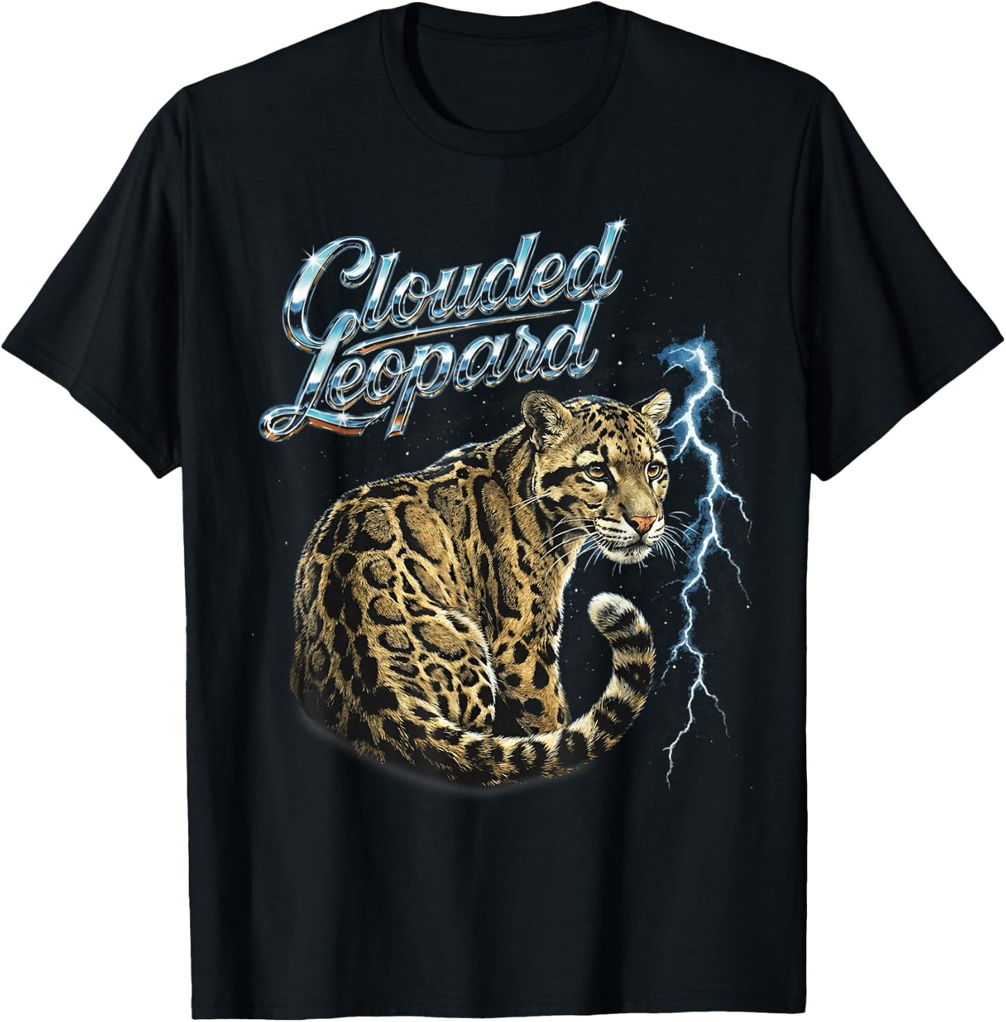 Clouded Leopard T-Shirt - T-Shirt | Black