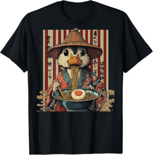 Backprint Japan Aesthetic Ramen Nudeln Urban Streetwear T-Shirt - T-Shirt | Black