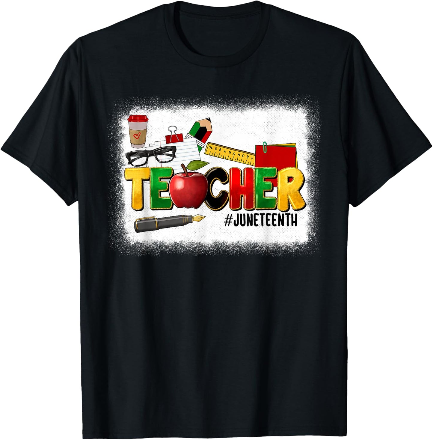 Juneteenth Teacher 1865 Black History Month Melanin Teaching T-Shirt - T-Shirt | Black