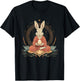 Zen Bunny Mandala - Spiritual Easter Art T-Shirt - T-Shirt | Black