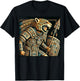 Penachos Aztecas Mexico Aztec Warrior Costume Mayan Jaguar T-Shirt - T-Shirt | Black