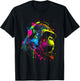 Monkey DJ with Headphones & Sunglasses Party Gorilla , black T-Shirt - T-Shirt | Black