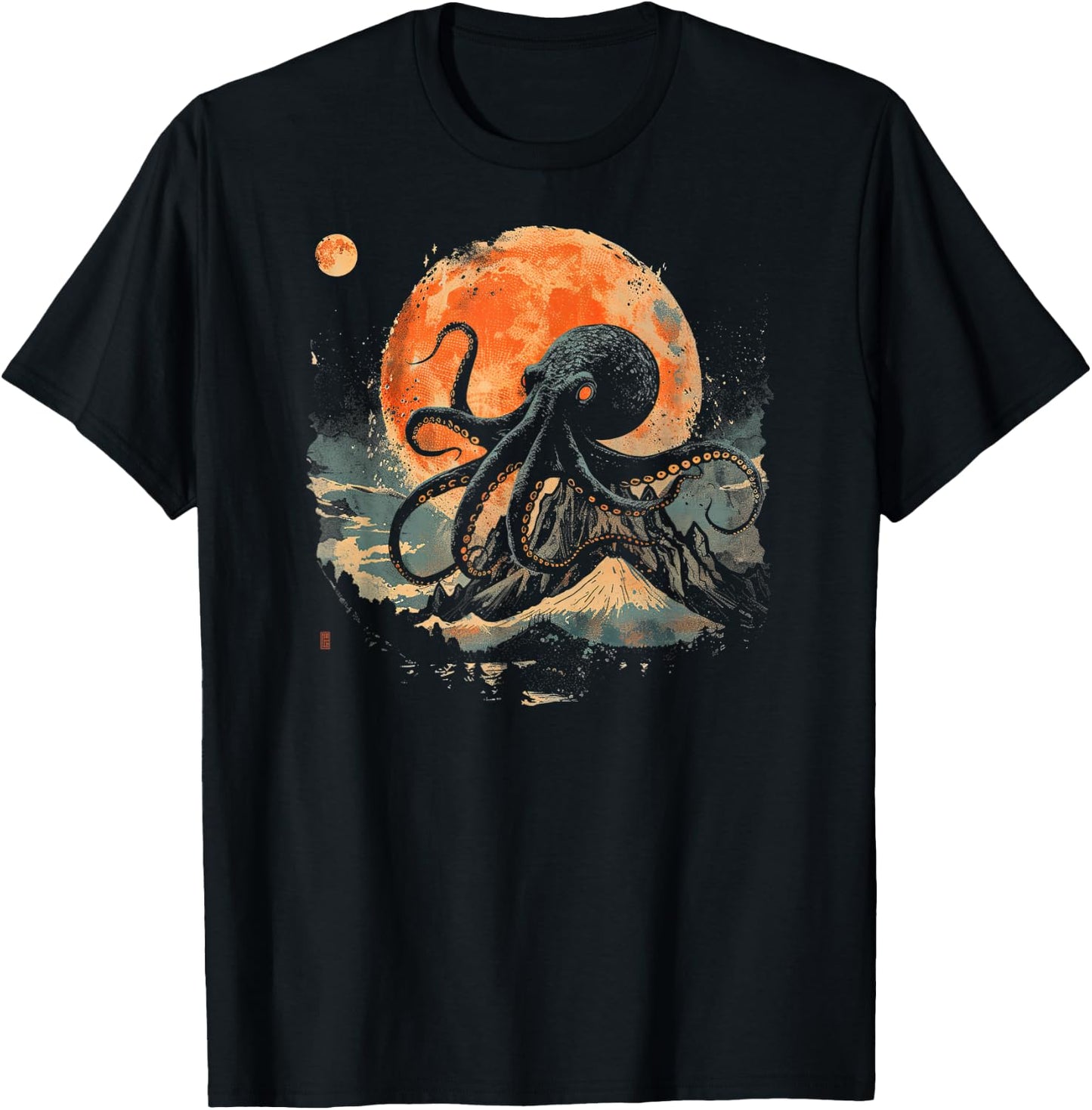 Octopus Shirt / City-Inspired T-Shirt - T-Shirt | Black