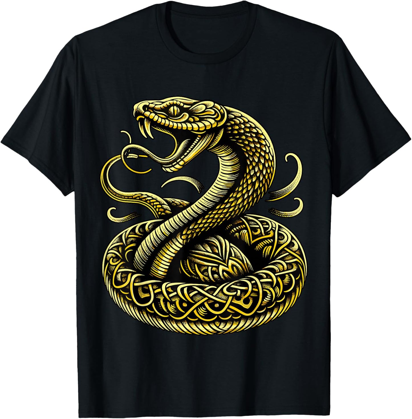 Golden Snake T-Shirt - T-Shirt | Black