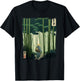 Japanese Bamboo Grove Woodblock Art Spiritual Nature Vintage T-Shirt - T-Shirt | Black