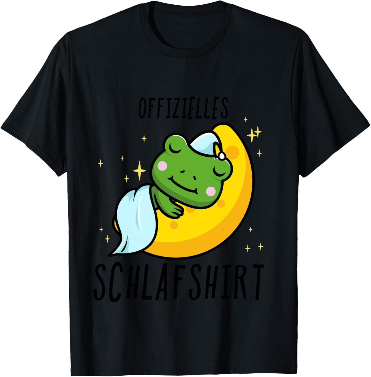 Frog Pyjamas Shirt, blue, s T-Shirt - T-Shirt | Black