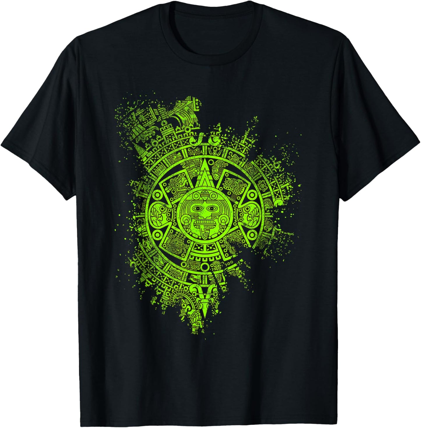 Aztec Mayas Aztec Calendar Mexico History T-Shirt - T-Shirt | Black