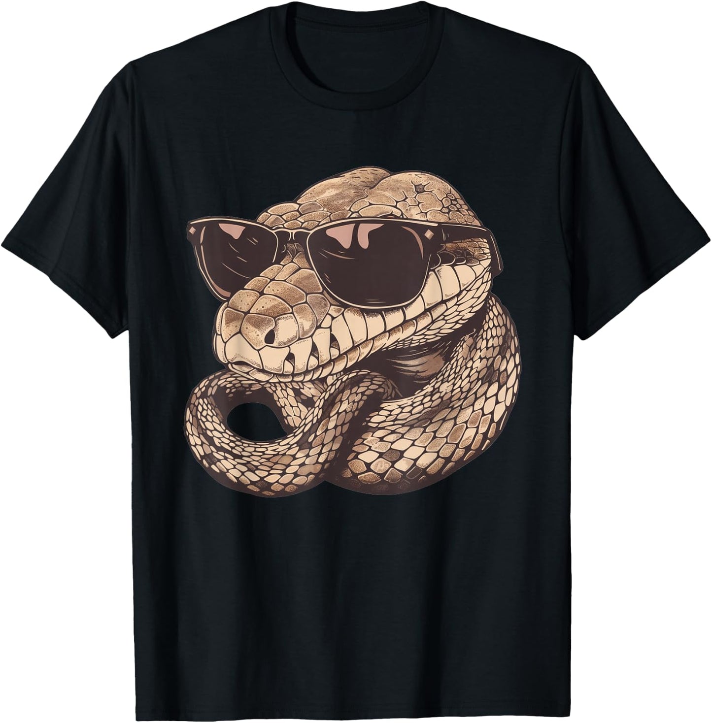 Boa Constrictor With Sunglasses T-Shirt - T-Shirt | Black