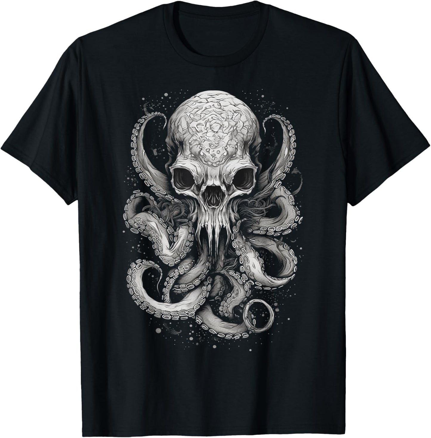 Cool Octopus Skull Monster Krakens Cthulhus Boys T-Shirt - T-Shirt | Black