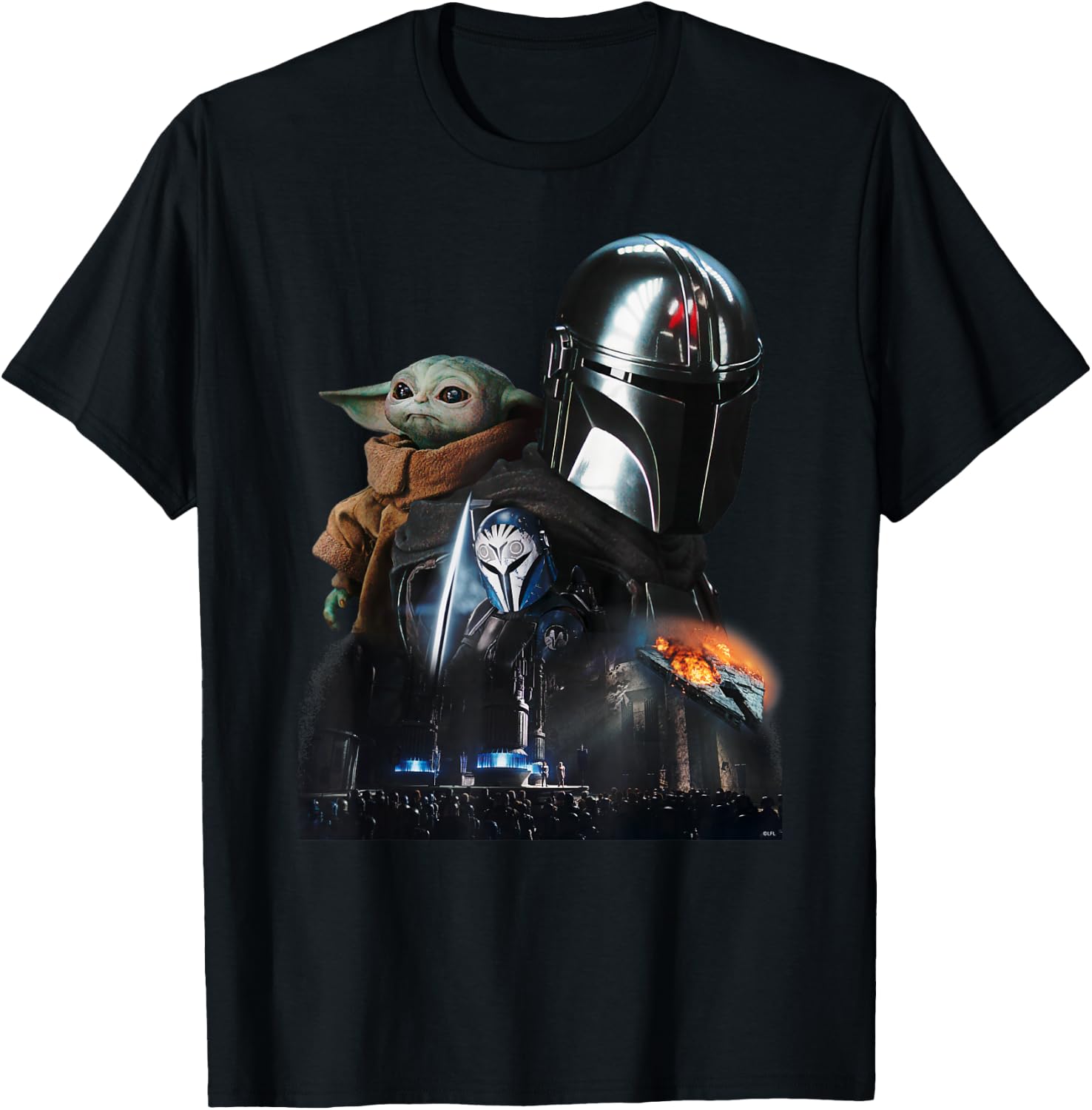 Star Wars The Mandalorian Season 3 The Return to Mandalore , black T-Shirt - T-Shirt | Black