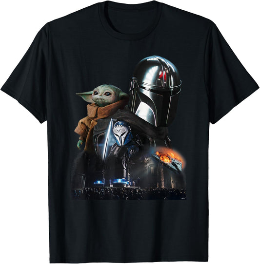 Star Wars The Mandalorian Season 3 The Return to Mandalore , black T-Shirt - T-Shirt | Black