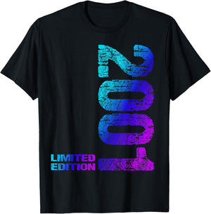25. Geburtstag 2001 Limited Edition Mann Frau T-Shirt - T-Shirt | Black
