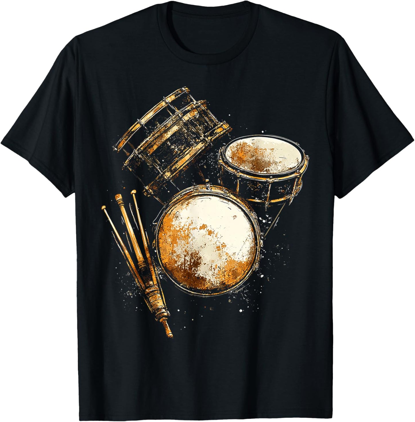 Percussion Music Instrument Graphic Artwork Percussion T-Shirt - T-Shirt | Black