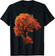 Tree Art Natur Grafik Frauen Gesicht Motiv Baum T-Shirt - T-Shirt | Black