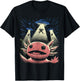 Alien Axolotl Shirt Invasion Axolotl Selfie UFO Abduction T-Shirt - T-Shirt | Black