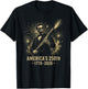 Abraham Lincoln 250 Years 250th Anniversary USA Fireworks T-Shirt - T-Shirt | Black