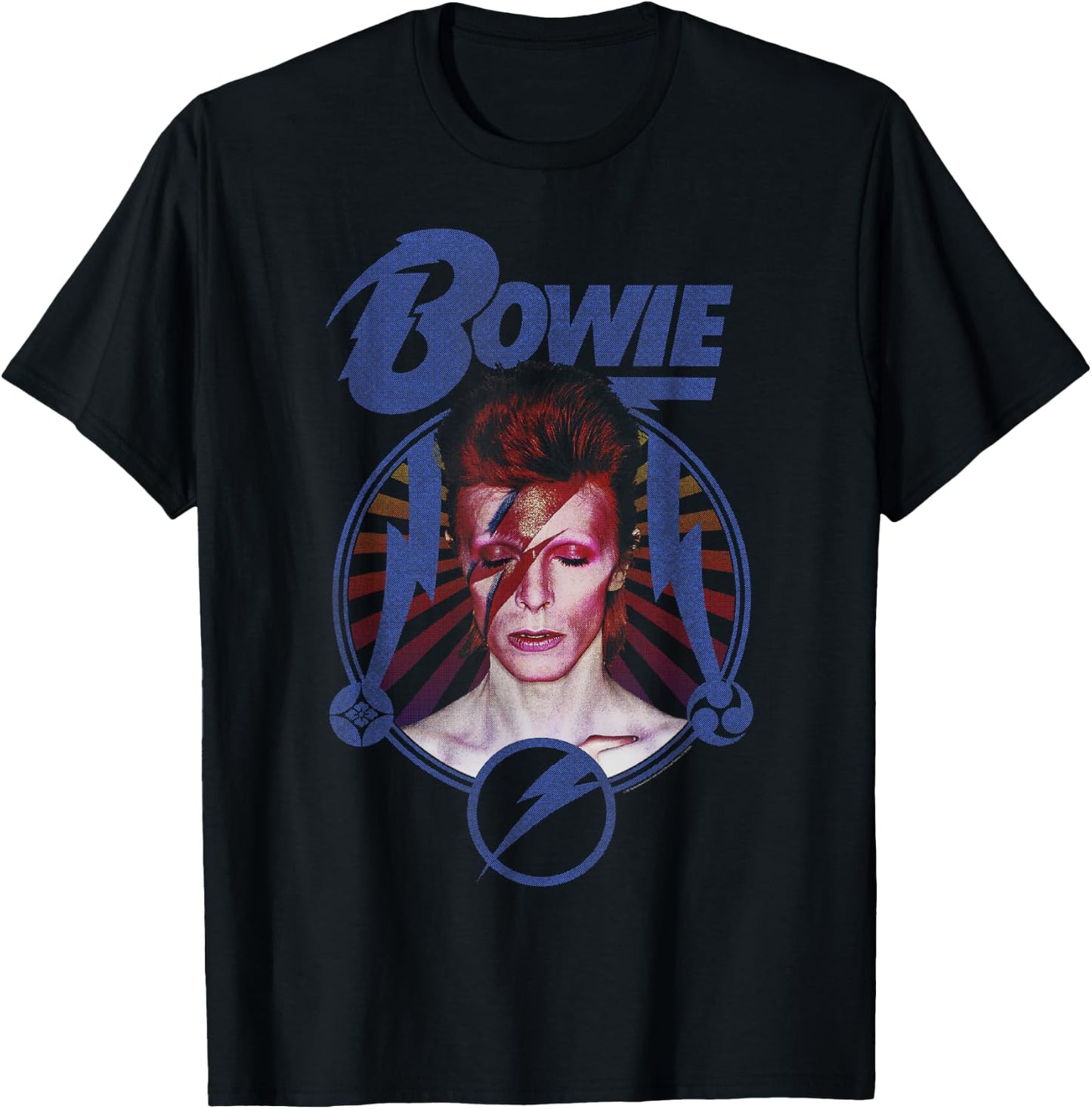 David Bowie - Lightning Blue , Black, S T-Shirt - T-Shirt | Black