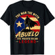 The man the Myth Abuelo the Puerto Rican Legend T-Shirt - T-Shirt | Black