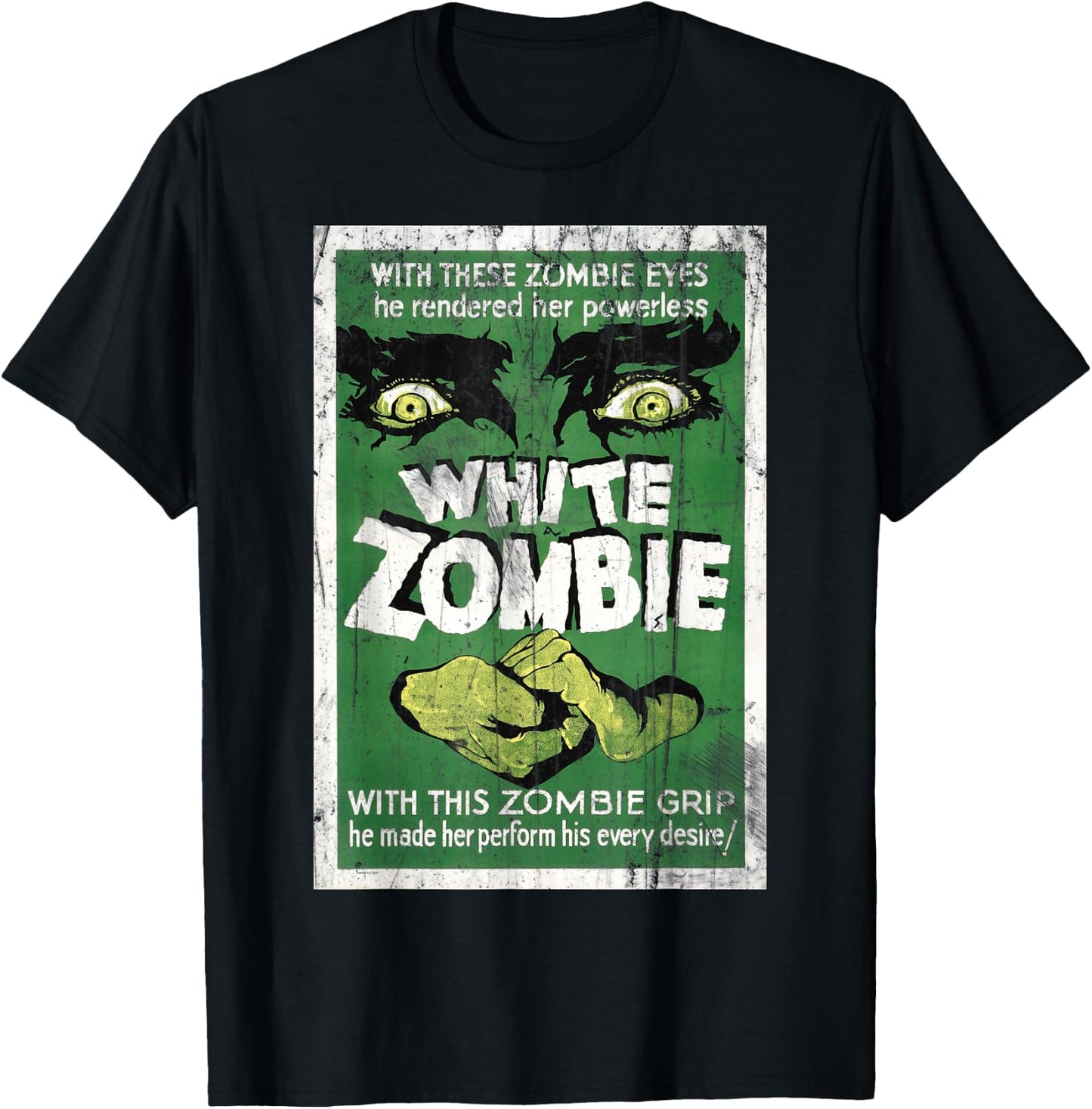 Vintage White Zombie Movie Poster T-Shirt - T-Shirt | Black