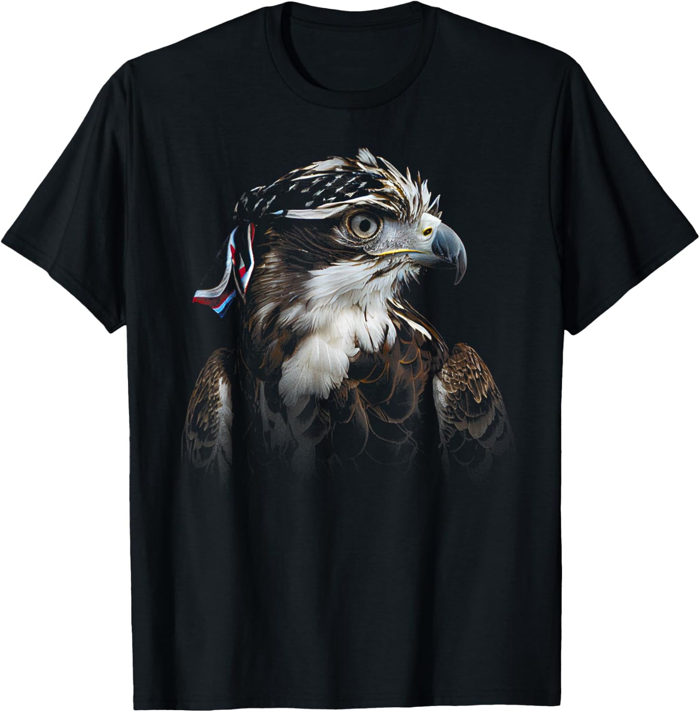 Birds of Prey , Osprey Hawk T-Shirt - T-Shirt | Black