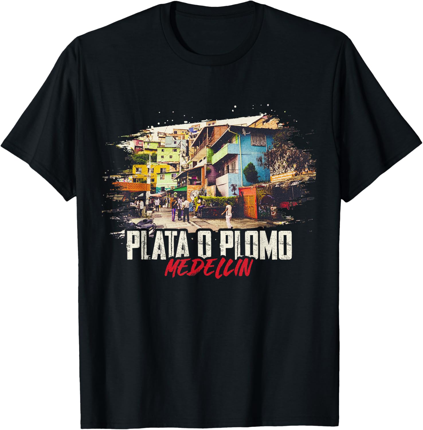 Mafia Plata Pablo Money or the Sinks o plomo Series Cult , Black, S T-Shirt - T-Shirt | Black
