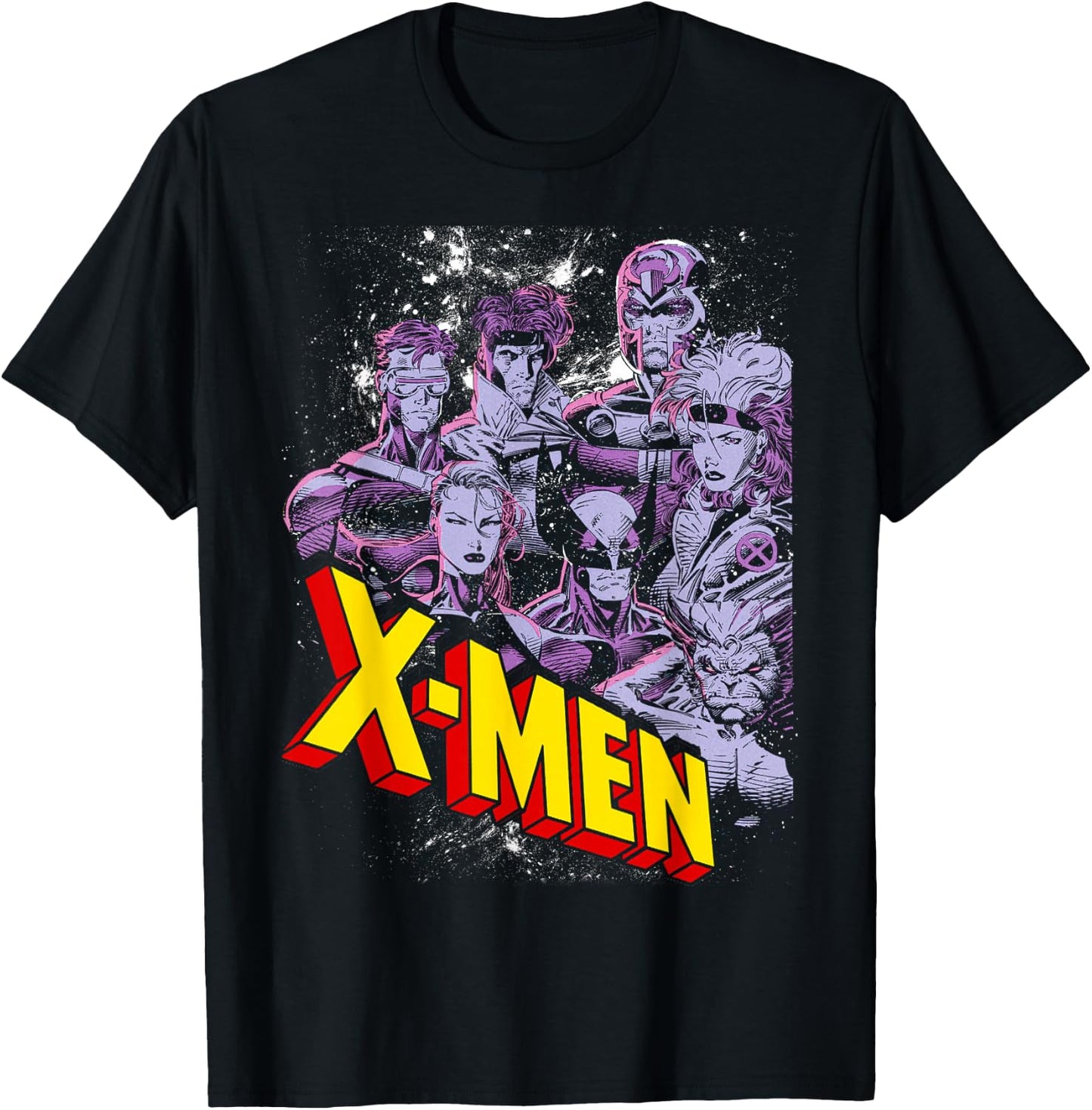 Marvel X-Men Vintage Team Retro Graphic T-Shirt - T-Shirt | Black