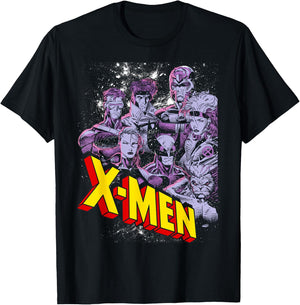 Marvel X-Men Vintage Team Retro Graphic T-Shirt - T-Shirt | Black