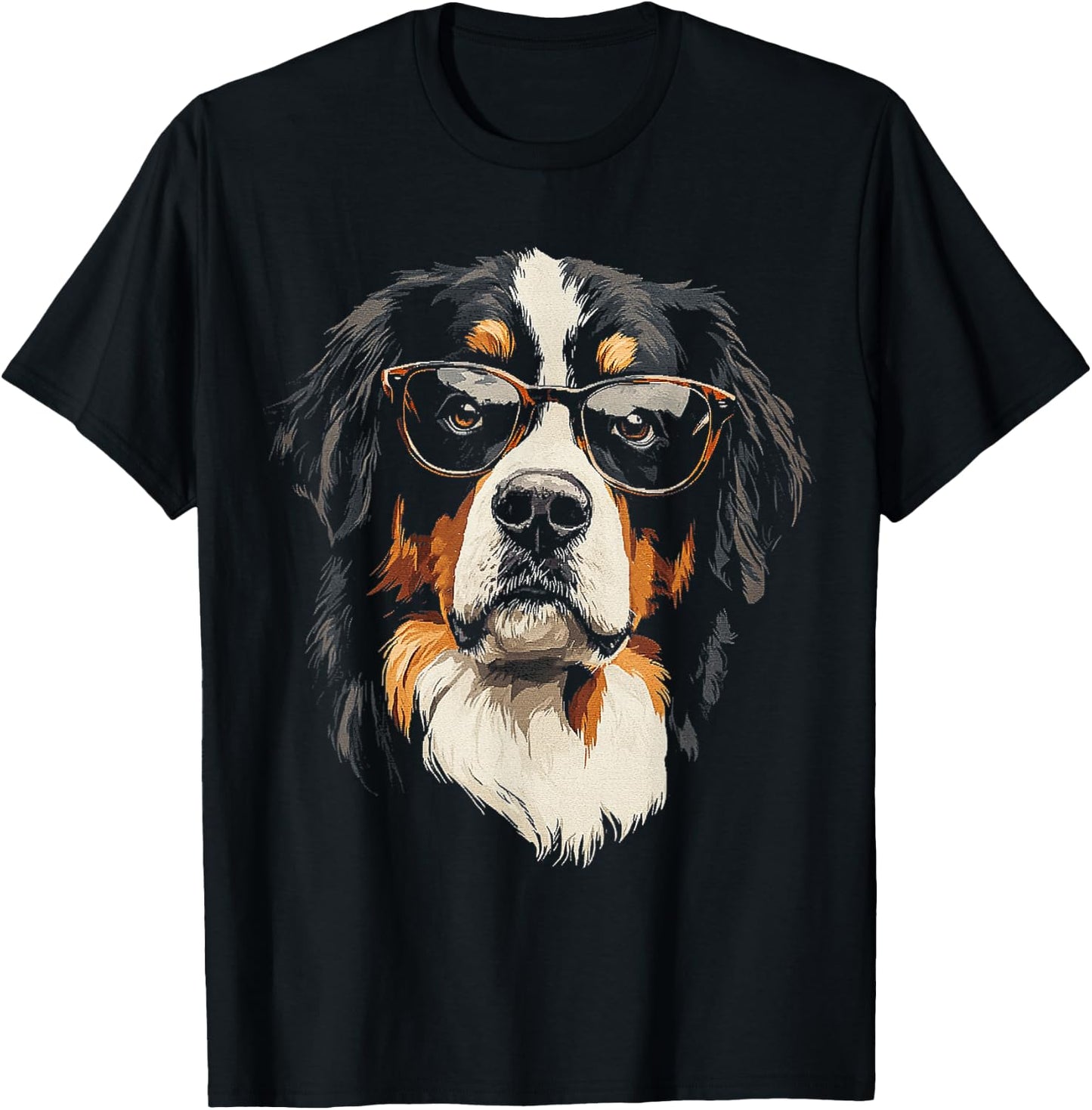 Bernese Mountain Dog Dog Graphic Pet Bernese Mountain Dog T-Shirt - T-Shirt | Black