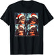 Winter Bat With Santa Hat Christmas Bat Lover T-Shirt - T-Shirt | Black