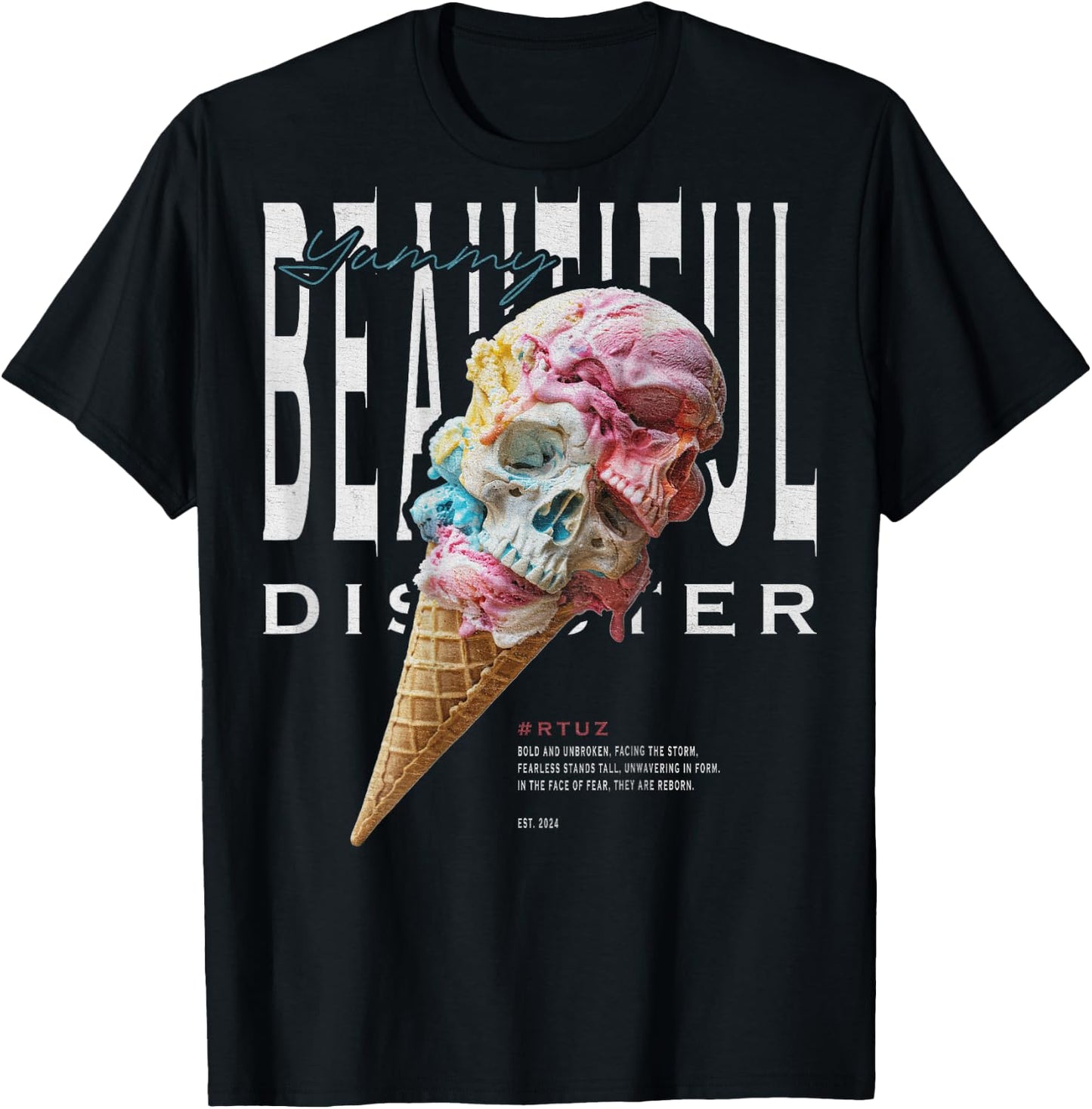 Urban Hip Hop Y2K Vintage Retro Backprint Streetwear Ice T-Shirt - T-Shirt | Black