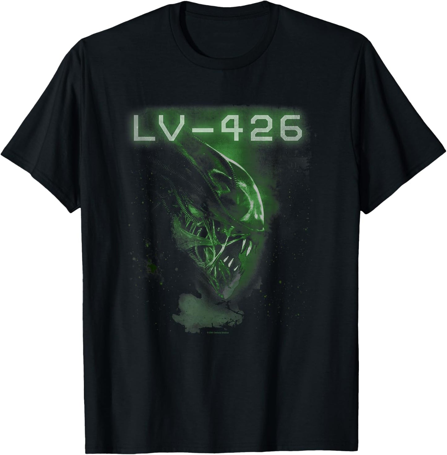 Aliens Lv-426 Iconic Angry Xenomorph Profile Chest Portrait T-Shirt - T-Shirt | Black