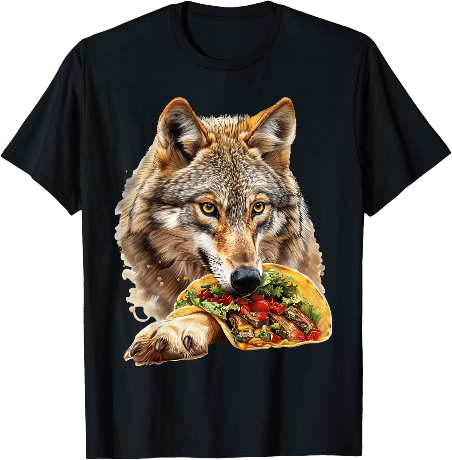 Wolf Tacos T-Shirt - T-Shirt | Black